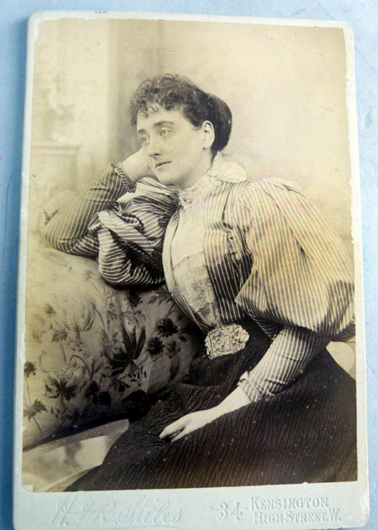 Rare cabinet photograph of Alice ‘Trix’ Kipling, sold for £380. Photo: Ewbank’s Auctioneers