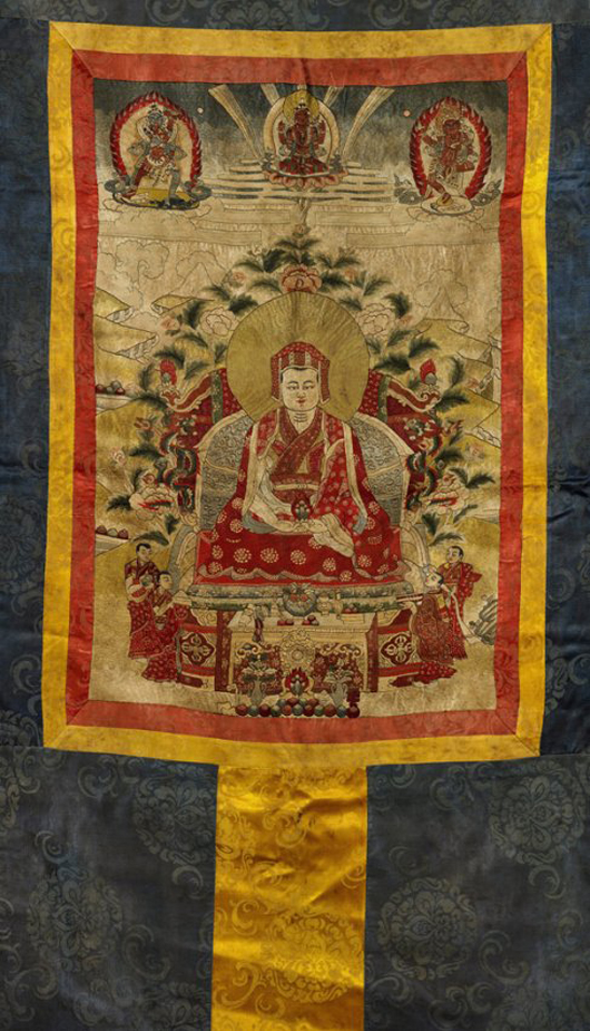 Antique Tibetan embroidered silk thangka. I.M Chait Gallery / Auctioneers image