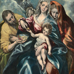 El Greco [Domenikos Theotokopoulos] (Spanish, born Greece, 1541-1614), 'The Holy Family with Saint Mary Magdalen,' 1590-1595, oil on canvas, The Cleveland Museum of Art, Gift of Friends of the Cleveland Museum of Art in memory of J.H. Wade.