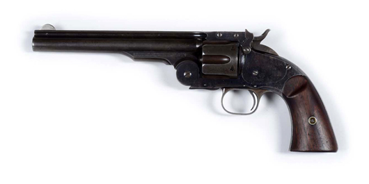 Smith & Wesson 1st Model Schofield revolver with rig, est. $12,000-$15,000. Morphy Auctions image