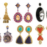 Earrings, or ear pendants. Image courtesy of LiveAuctioneers.com archive