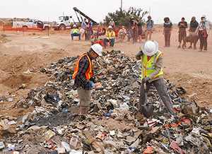 Workers uncover Atari games in a New Mexico landfill last year. Image by taylorhatmaker. This file is licensed under the Creative Commons Attribution 2.0 Generic license.