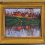 'Farmhouse Reflection,' signed 'Anatoly DvErin,' oil on canvas. Image courtesy of LiveAuctioneers.com archive and Skinner Inc.