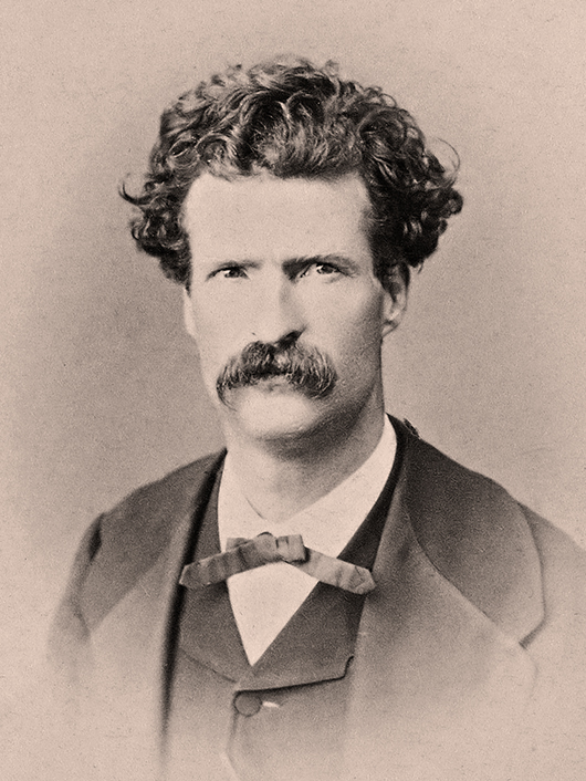Mark Twain in 1867. Image courtesy of Wikimedia Commons.