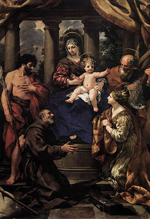 Pietro da Cortona's 'Virgin and Child with Saints.' Image courtesy of Wikemedia Commons