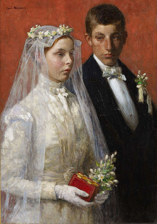 'Marriage' (1893) by American artist Gari Melchers (1860–1932). Image courtesy of Wikimedia Commons.