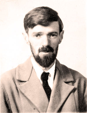 Passport photograph of the British author D.H. Lawrence. Image courtesy of Wikimedia Commons.