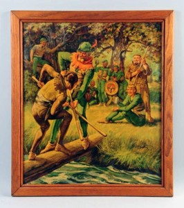 Cardboard advertisement for Robin Hood Beer, est. $200-$300. Morphy Auctions image