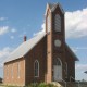 The former Jefferson Union Church in rural Noble County, Ind. Built in 1875, it stood vacant for 40 years before being restored. Image by Nyttend, courtesy of Wikimedia Commons.