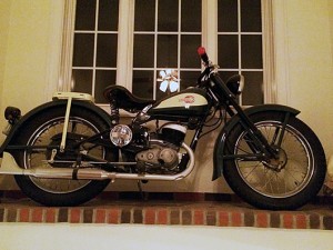 Tim Donahue’s personal-use Harley-Davidson motorcycle was on permanent display in his home. Tim’s Inc. Auctions image