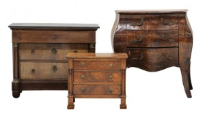A large group of miniature furniture from the Scaife collection will be offered. Clars Auction Gallery image