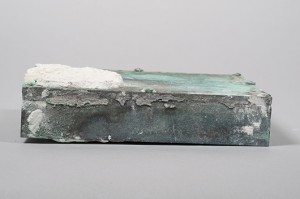 A time capsule found in the cornerstone of the Massachusetts Statehouse and undergoing examination and conservation work at the Museum of Fine Arts, Boston. Photograph © Museum of Fine Arts, Boston