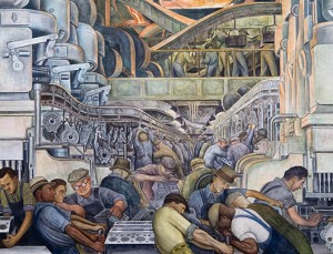 ‘Detroit Industry,’ north wall (detail), Diego Rivera, 1932. Detroit Institute of Arts