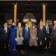 From left: Chen Zhang, Silas Chou, Wendi Murdoch, Emily Rafferty, Thomas P. Campbell, Anna Wintour, Max Baucus, Andrew Bolton and Maxwell K. Hearn. Metropolitan Museum of Art image