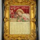 1901 Coke calendar in ornate gilt frame within a shadowbox. Near mint, est. $10,000-$18,000. Morphy Auctions image