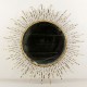 C. Jere, brutalist starburst mirror, bronze, signed C. Jere. Kaminski Auctions image