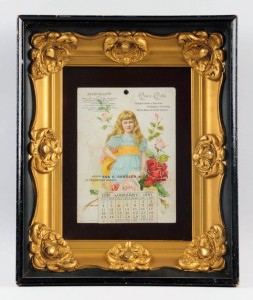 Only known 1891 Coca-Cola calendar of its type, ex Gordon P. Breslow collection, near mint, $150,000. Morphy Auctions image