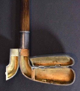 Golf mechanical cane (or Sunday stick), one of about 300 golfing collectibles in the auction. Louis J. Dianni LLC image