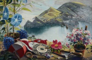Lot 12 – ‘View from the Artist’s house, Polperro,’ by Stuart Armfield (1916-1999). Estimate: £3,000-£5,000 ($4,516-$7,526). Dreweatts & Bloomsbury image