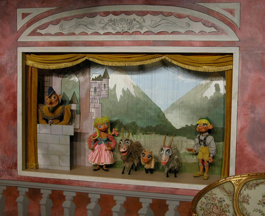 Marionettes from the 'Sound of Music.' Collection of the Charles H. MacNider Art Museum, Mason City, Iowa