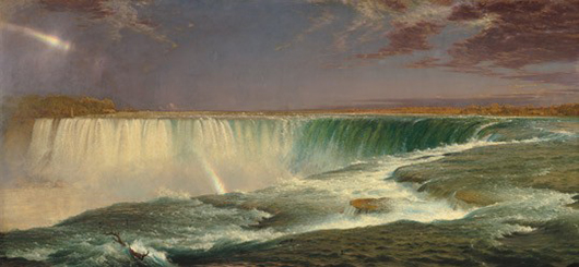 Frederic Edwin Church, 'Niagara,' 1857, oil on canvas. National Gallery of Art, Corcoran Collection (Museum Purchase, Gallery Fund). Image courtesy of National Gallery of Art, Washington, DC.