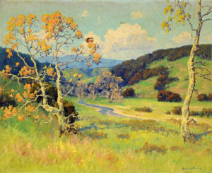 American landscapes fared well, including this work by Maurice Braun (California/New York, 1877-1941), which brought $24,780. Case Antiques Auction image