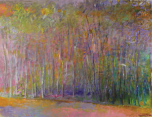 From American artist Wolf Kahn (American, b. 1927), will be a collection of four colorful landscapes. The largest oil of the group, titled ‘Open Woods,’ is being offered at $25,000-$35,000. Clars Auction Gallery image
