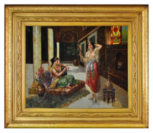 European School Orientalist painting, oil on canvas, 22in x 27in. Estimate $2,000-$2,500. Leighton Galleries, Inc. image