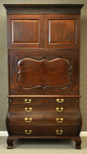Irish mahogany secretary bookcase, circa 1760. Estimate: $8,000-$12,000. Leighton Galleries, Inc. image