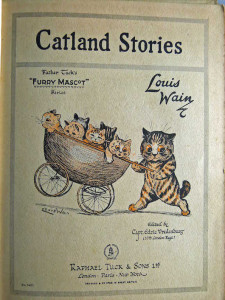 The title page of Louis Wain children’s book called ‘Father Tuck’s Furry Mascot Series,’ published by Raphael Tuck & Sons Ltd. It sold for £55. Photo Ewbank’s Auctioneers