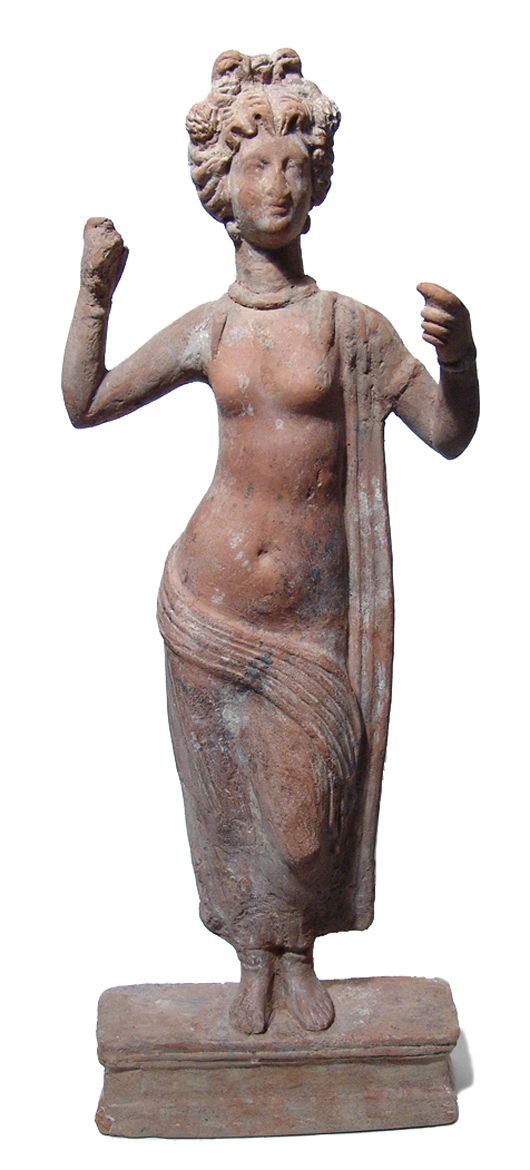 Eastern Mediterranean terracotta figure of Aphrodite, circa 4th-2nd century BC, 20-1/3 inches. Ex Connecticut private collection. Est. $10,000-$12,000. Ancient Resource image