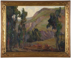 One of the most popular lots in John Moran’s February auction was this ‘Eucalyptus’ landscape by Carmel, Calif., artist Nell Walker Warner, which earned $1,680 (estimate: $1,200 to $1,800). John Moran Auctioneers image