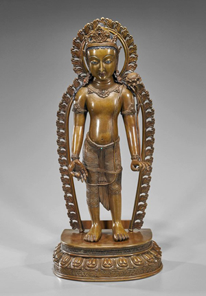 Tibetan bronze figure stands out in I.M. Chait auction March 8