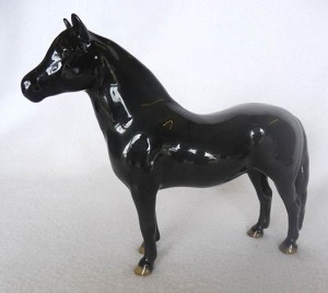 Jentyl, Model no. 1642, finished in black, a figure believed to be unique. It was made specially for a Dartmoor Pony Society judge. Photo Tennants Auctioneers