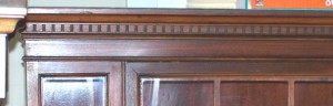 The block-like molding on the top of this cabinet is called ‘dentil’ molding. Why isn’t it called ‘dental’ molding?