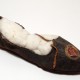 Rare Byzantine embroidered leather slipper, Egypt, 4th-7th century AD, ex Orange County, Calif., private collection. Est. $2,000-$2,500. Ancient Resource image