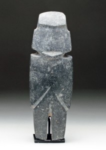 Large Mezcala anthropomorphic stone figure, est. $3,000-$6,000. Artemis Gallery image