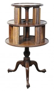 Among the highlights from Thomas W. Livingston Antiques will be this George III revolving bookstand that is expected to achieve $3,000 to $5,000. Clars Auction Gallery image