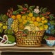 Unidentified artist. Still Life with Basket of Fruit, 1830–50. Oil on canvas. 29 3⁄4 x 36 in. Courtesy of the Barbara L. Gordon Collection.