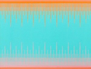 Richard Anuszkiewics, ‘Soft Turquoise,’ acrylic on panel. Est. $25,000-$35,000. Palm Beach Modern Auctions image