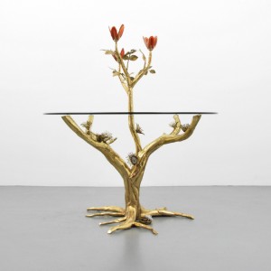 Jacques Duval-Brasseur sculptural center hall table. Est. $8,000-$12,000. Palm Beach Modern Auctions image