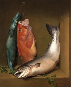 An excellent example of Samuel Marsden Brookes’s (1816-1892, San Francisco) mastery of the still life, this work was estimated to earn $12,000 to $18,000, with competition between bidders bringing the final price up to $48,000. John Moran Auctioneers image