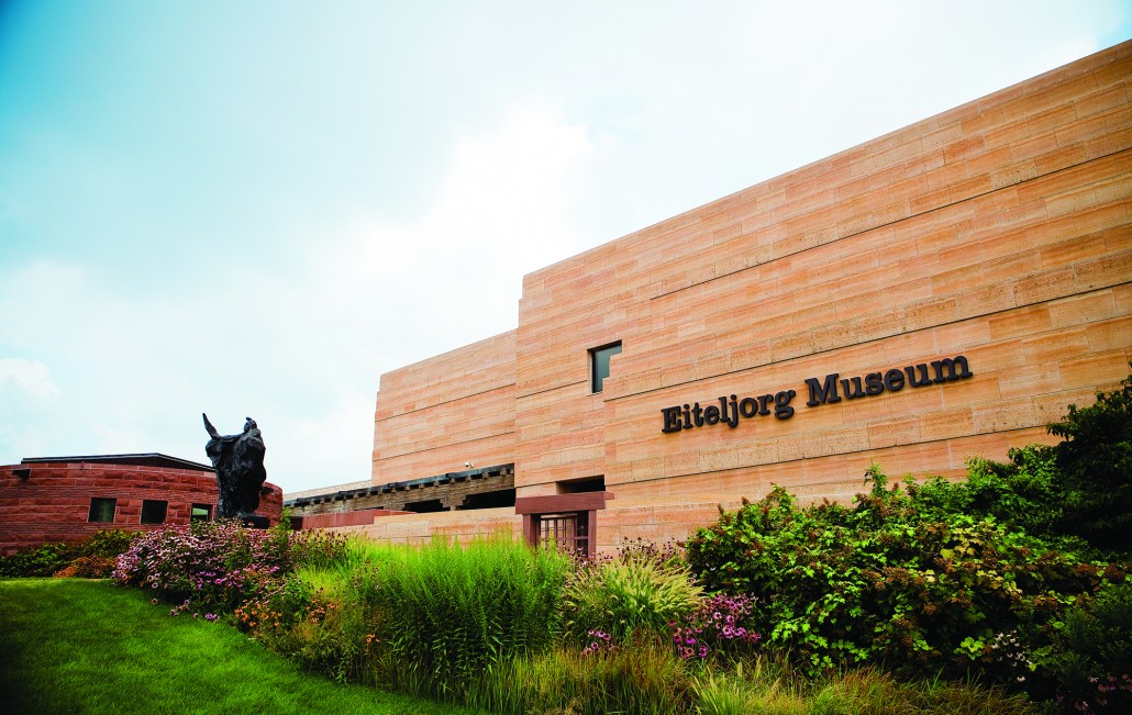 The front entrance to the Eiteljorg Museum of American Indians and Western Art in downtown Indianapolis. Image courtesy of the Eiteljorg Museum