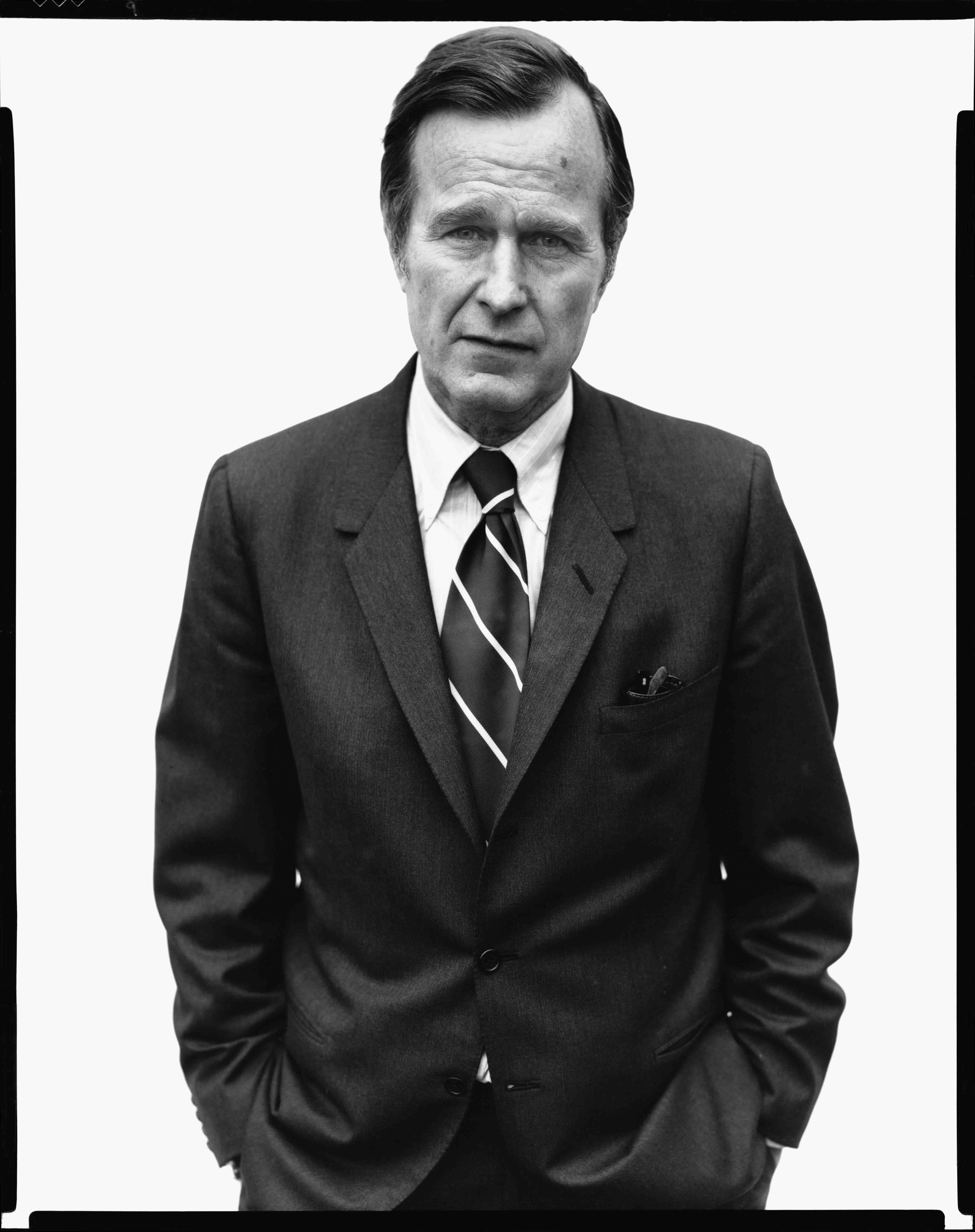 George H.W. Bush, Director, CIA, Langley, Va., March 2, 1976. Photograph by Richard Avedon © The Richard Avedon Foundation. From the Collection of The Israel Museum, Jerusalem. Joint gift of Gagosian Gallery and the American Contemporary Art Foundation, Leonard A. Lauder, President, to American Friends of the Israel Museum