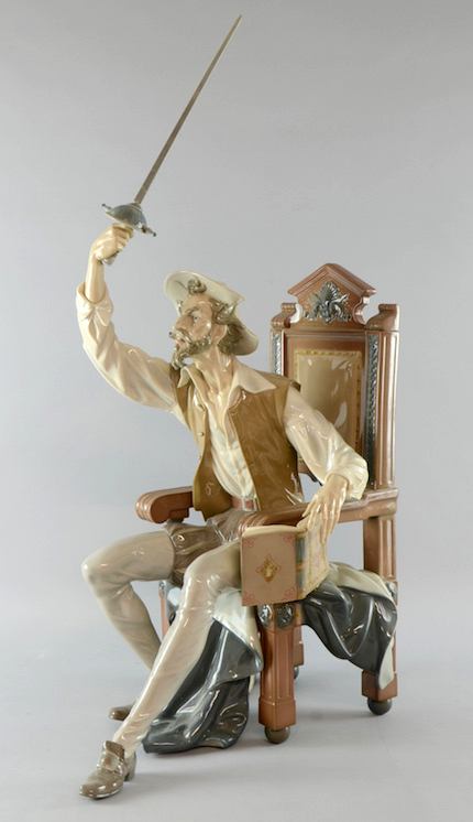 ‘I Am Don Quixote,’ sculpted by Salvador Furió, introduced in 1970 and still in production. Sold for £650. Photo Ewbank’s Auctioneers