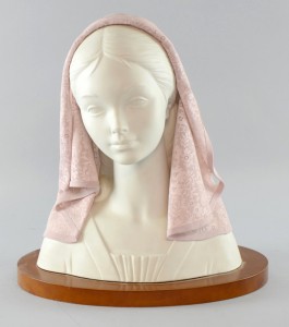 ‘Woman With Veil,’ sculptor unknown, introduced in 1988, withdrawn in 2005. The detail in the veil is amazing. Slightly damaged, it sold for £130. Photo Ewbank’s Auctioneers