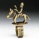 Eighteenth century Dogon culture bronze ring adorned with horse and rider, Mali. Estimate: $1,800-$2,600. Artemis Gallery images.