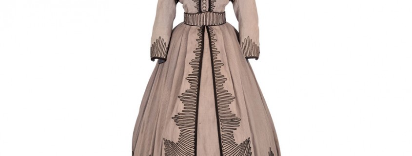 Embroidered dress worn by Vivien Leigh as Scarlett O'Hara in the 1939 now-classic film 'Gone with the Wind.' Auctioned on April 18, 2015 for $137,000 at Heritage Auctions' Beverly Hills gallery. Image courtesy of Heritage