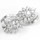 This stunning white gold and diamond double-clip brooch is expected to bring $25,000 to $35,000 at the John Moran Auctioneers sale May 5. John Moran Auctioneers images.