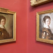 The differences between the authentic Fragonard (left) and the 'Made in China' replica are readily apparent when hung side by side. Dulwich Picture Gallery image